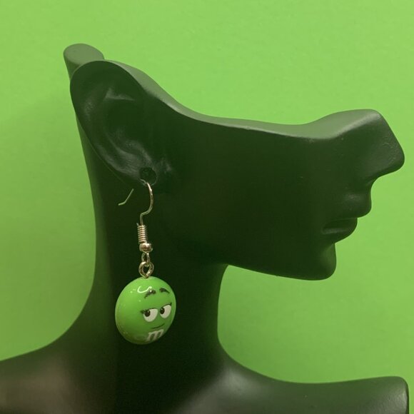 M & M Earring, Candy Earring, Funny Food Earring, Silly Earring, Gift Idea - Picture 2 of 4